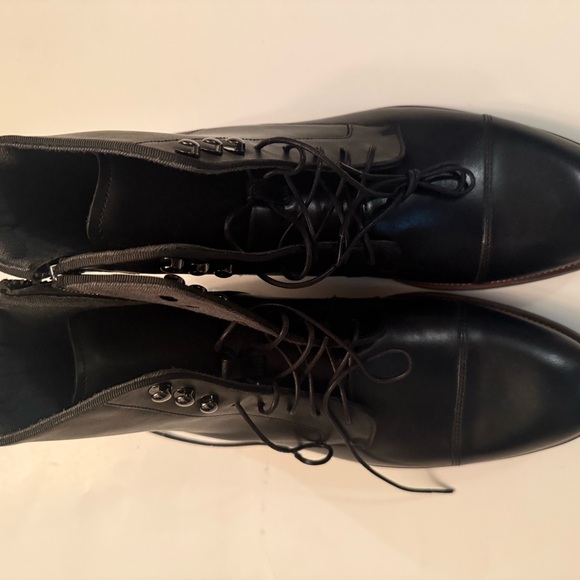 Steve Madden Daylon Black Leather Men's Boots - Picture 3 of 6